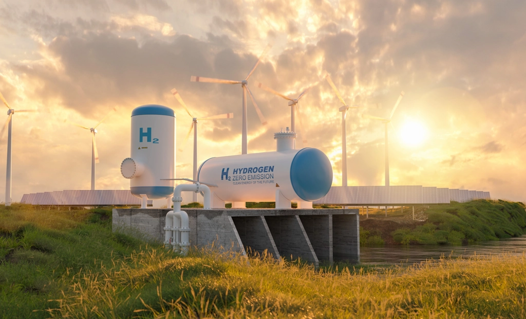 Hydrogen Gas Tank Windturbines