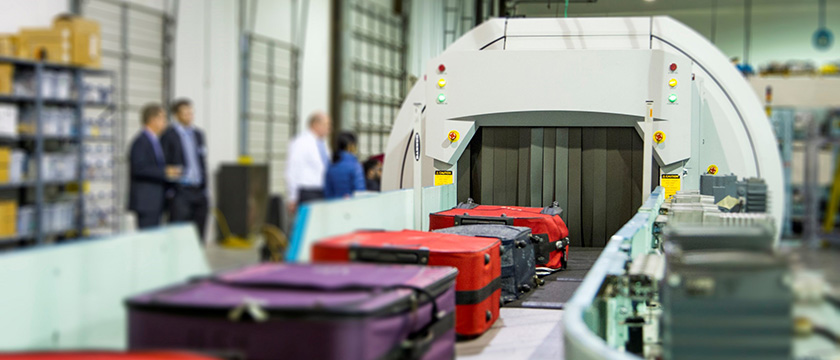 Baggage screening banner