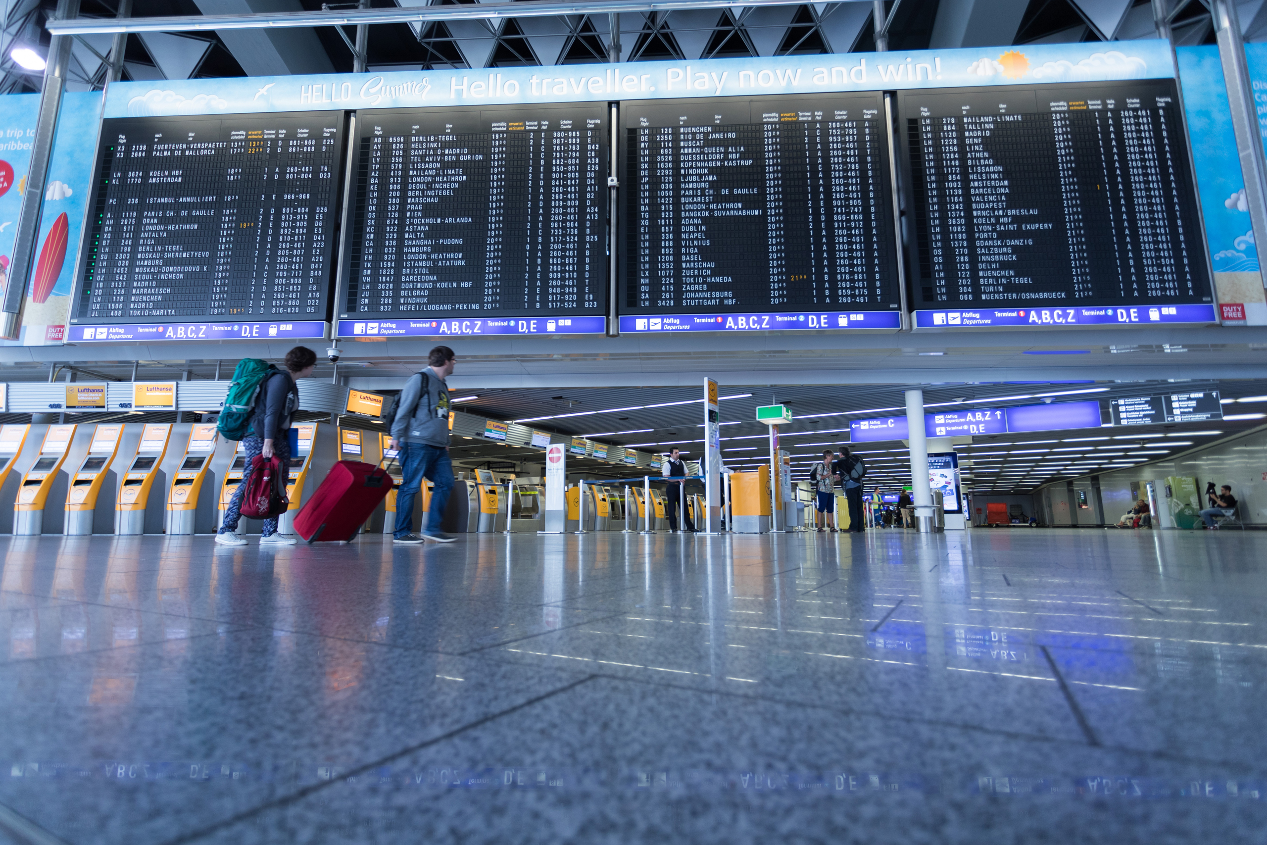 Frankfurt Airport Departure Screens